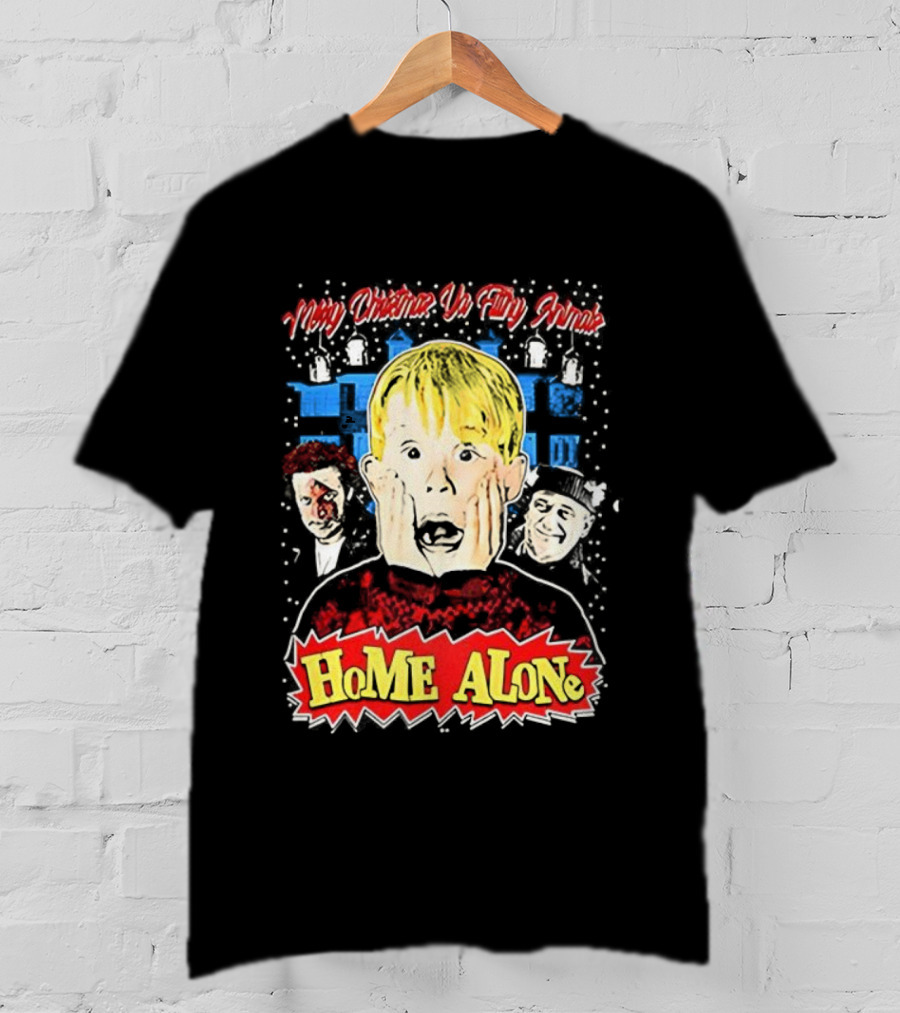 Merry Christmas Ya Filthy Animal Kevin Home Alone Wet Bandits T-Shirt