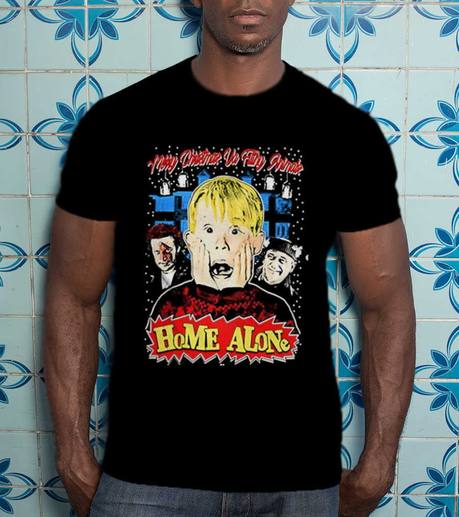 Merry Christmas Ya Filthy Animal Kevin Home Alone Wet Bandits T-Shirt