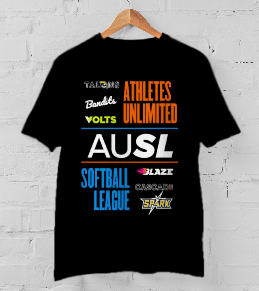 Talons Bandits Volts Athletes Unlimited AUSL Softball League Blaze Cascade Spark T-Shirt