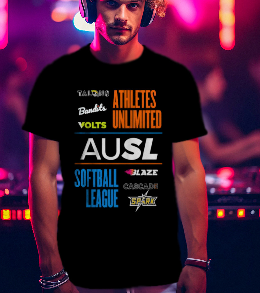 Talons Bandits Volts Athletes Unlimited AUSL Softball League Blaze Cascade Spark T-Shirt