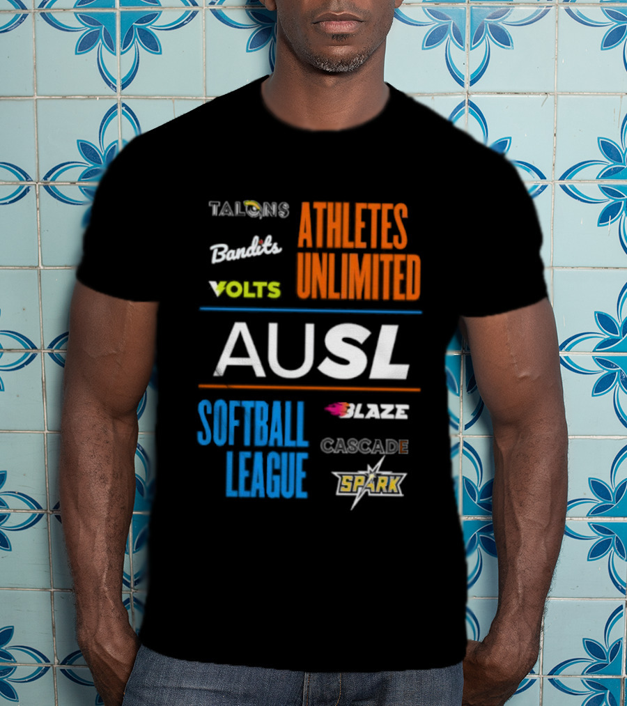 Talons Bandits Volts Athletes Unlimited AUSL Softball League Blaze Cascade Spark T-Shirt