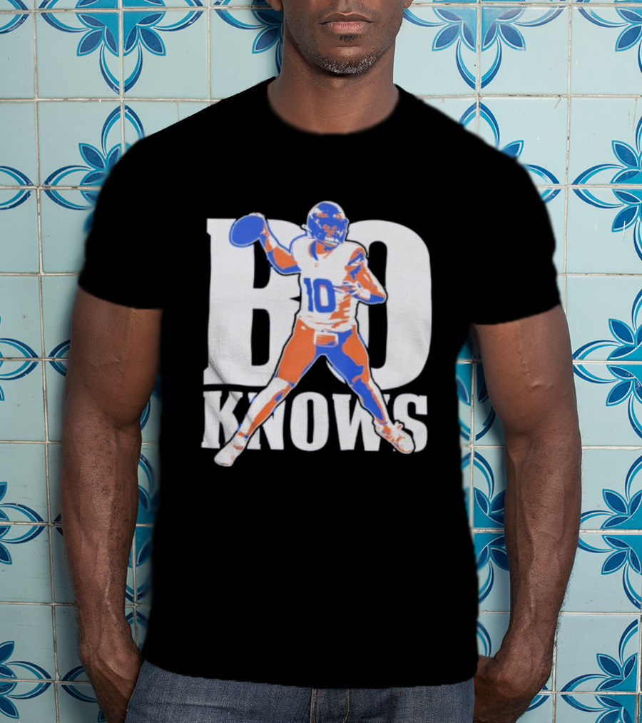 Bo Knows Football Inspired By Bo Nix Denver Broncos T-Shirt