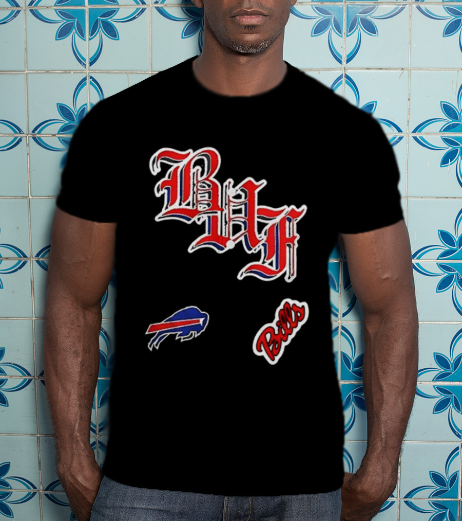 Buffalo Bills BAF Vintage Style Symbol And Script T-Shirt