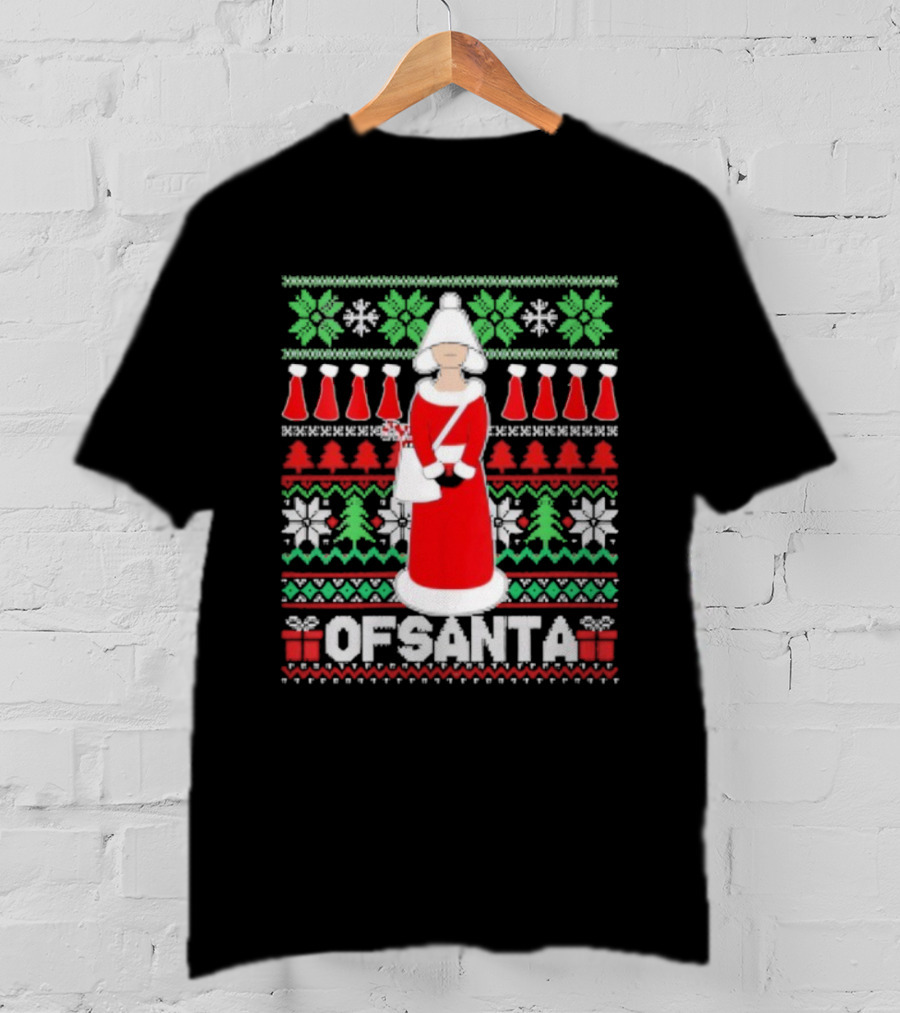 OfSanta Holiday Knit Ugly Christmas Sweater Style T-Shirt