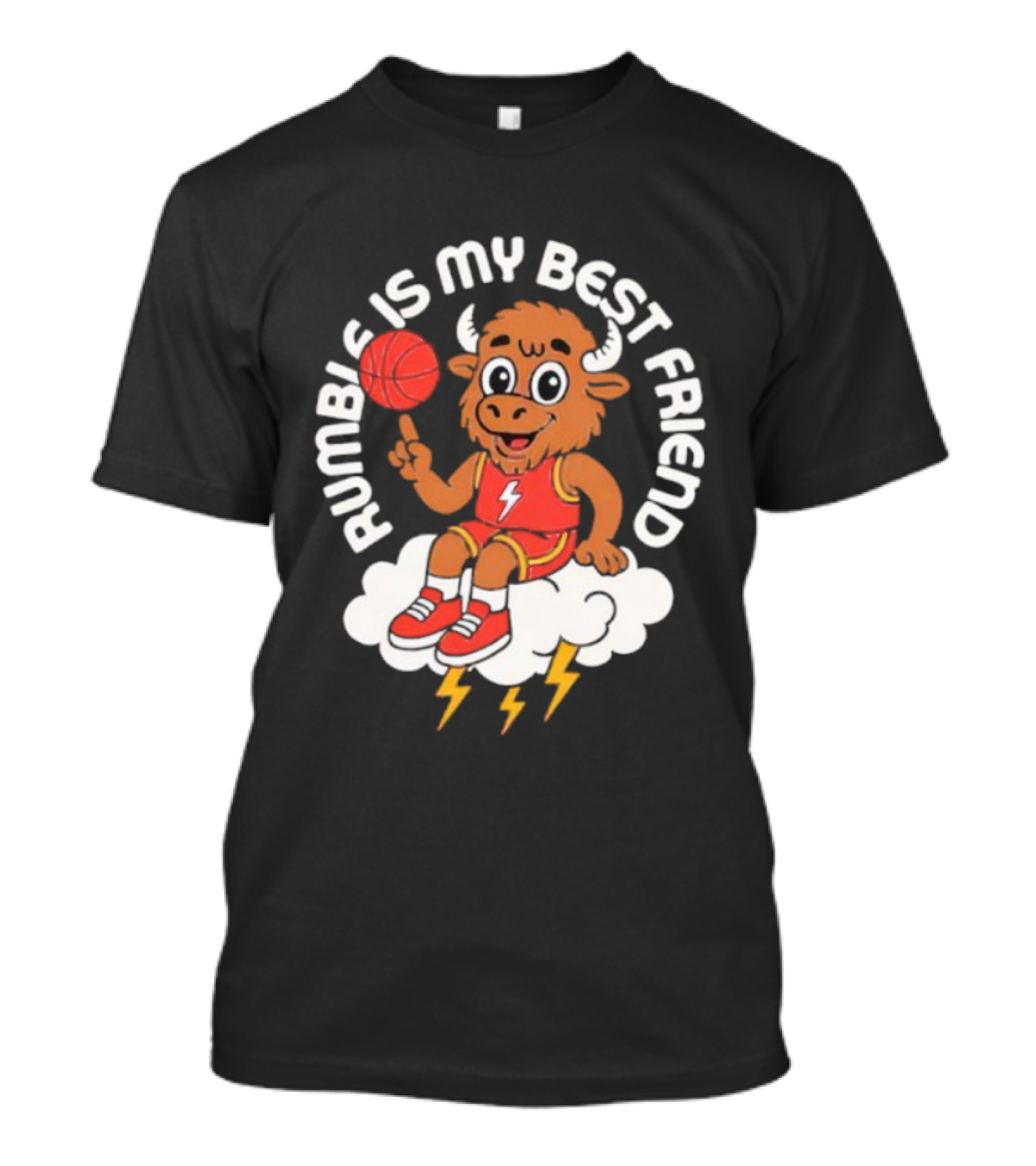 OKC Basketball Rumble Mascot Friendship Fan Favorite T-Shirt