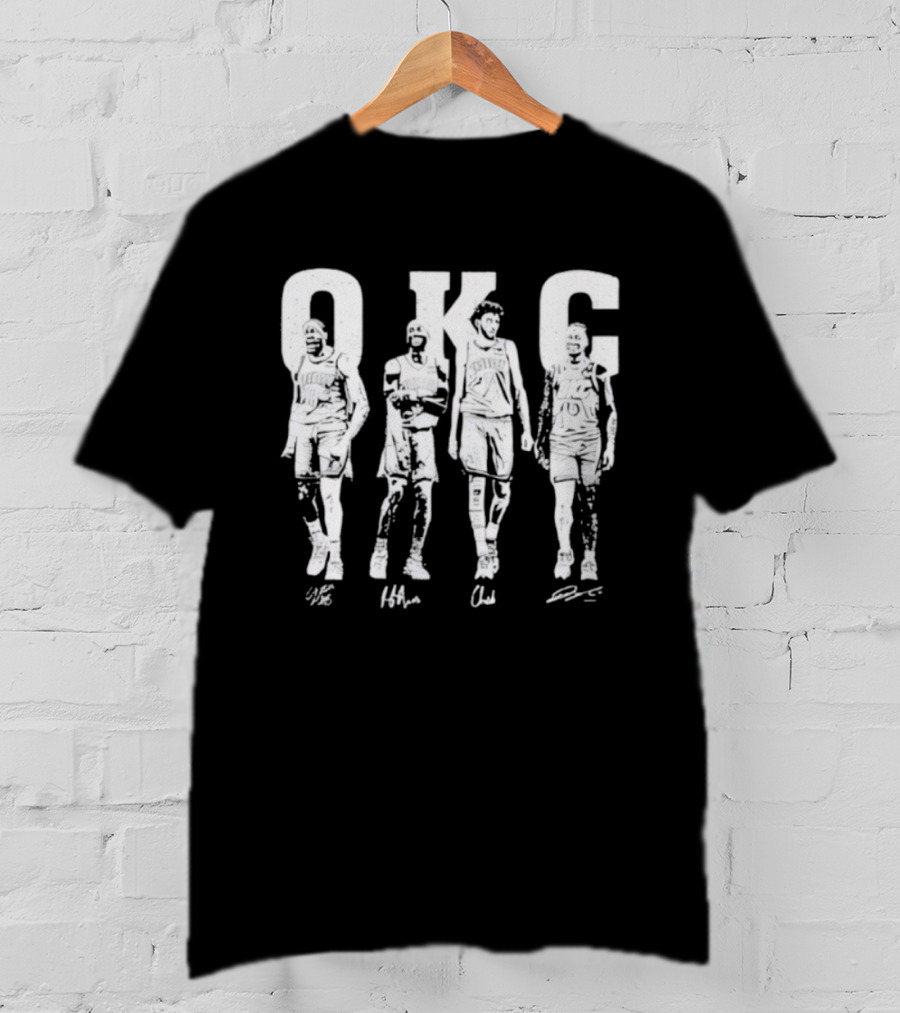 OKC Shai Gilgeous Holmgren Williams Basketball Vintage T-Shirt