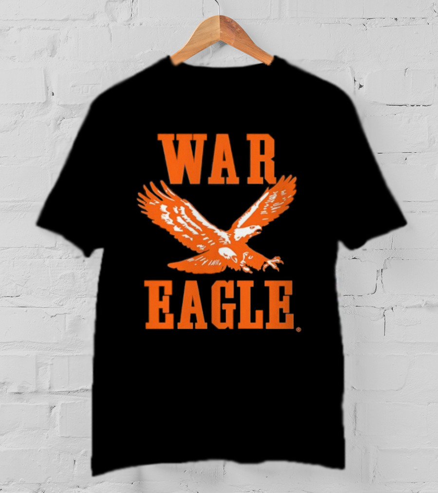 War Eagle Orange Soaring Emblem T-Shirt