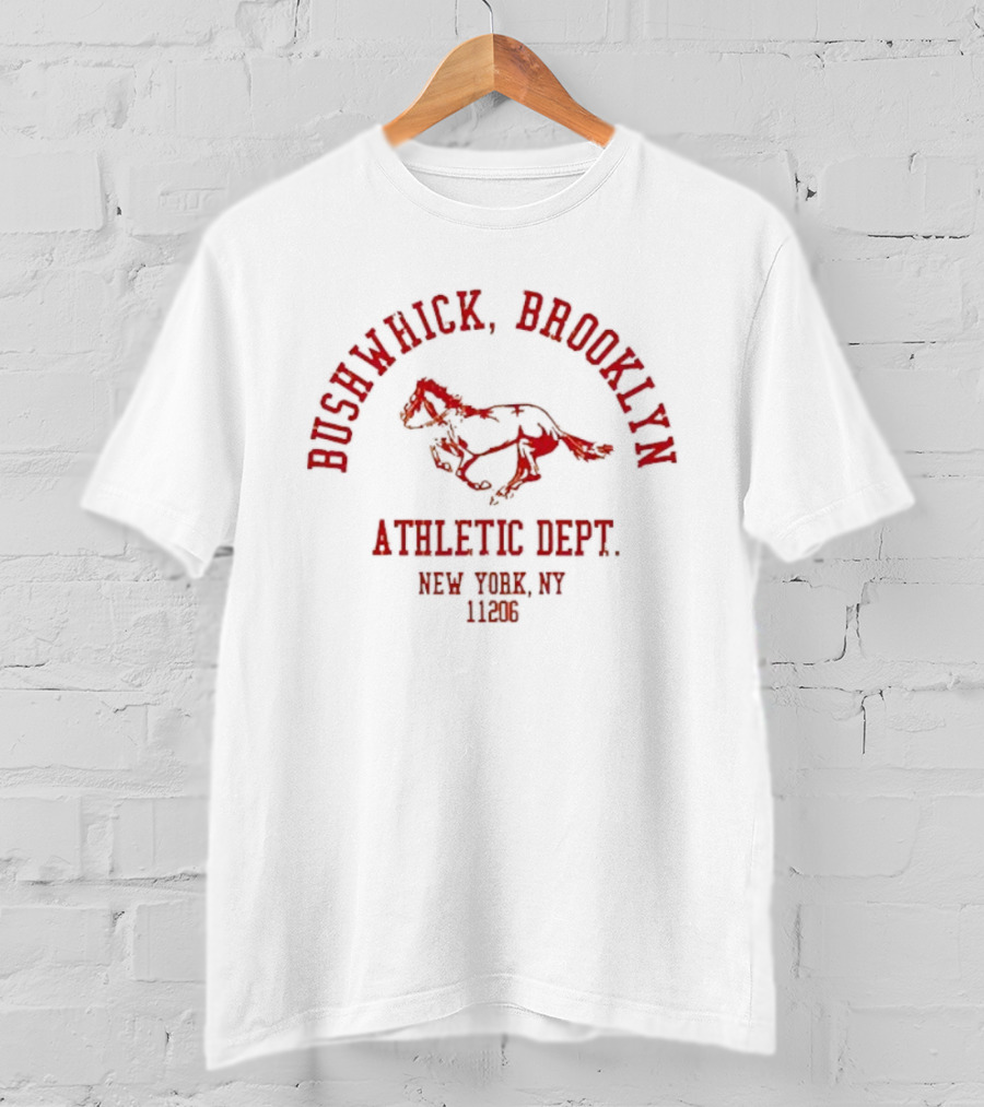 Bushwick Brooklyn NY Athletic Dept New York City 1980 Bulldog T-Shirt