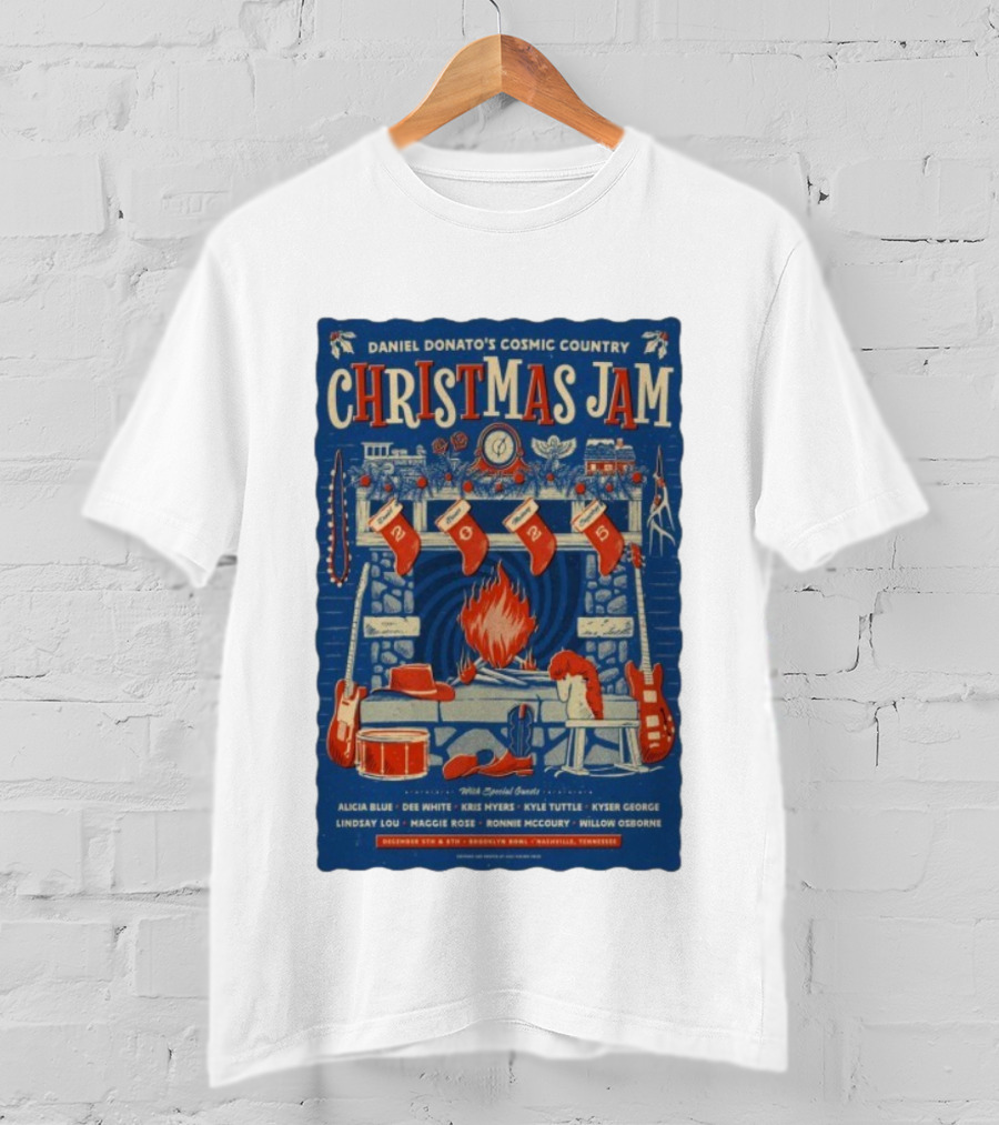 Daniel Donato Cosmic Country Christmas Jam December 5-6 2025 Nashville Tennessee T-Shirt