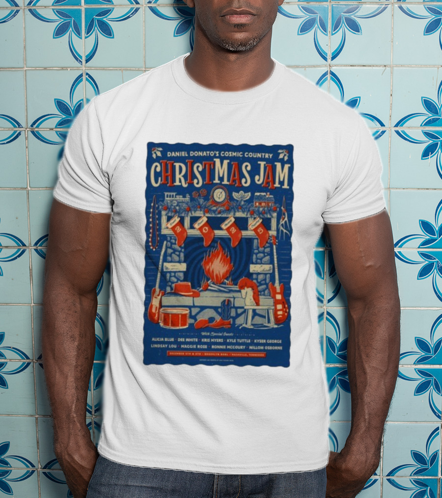 Daniel Donato Cosmic Country Christmas Jam December 5-6 2025 Nashville Tennessee T-Shirt