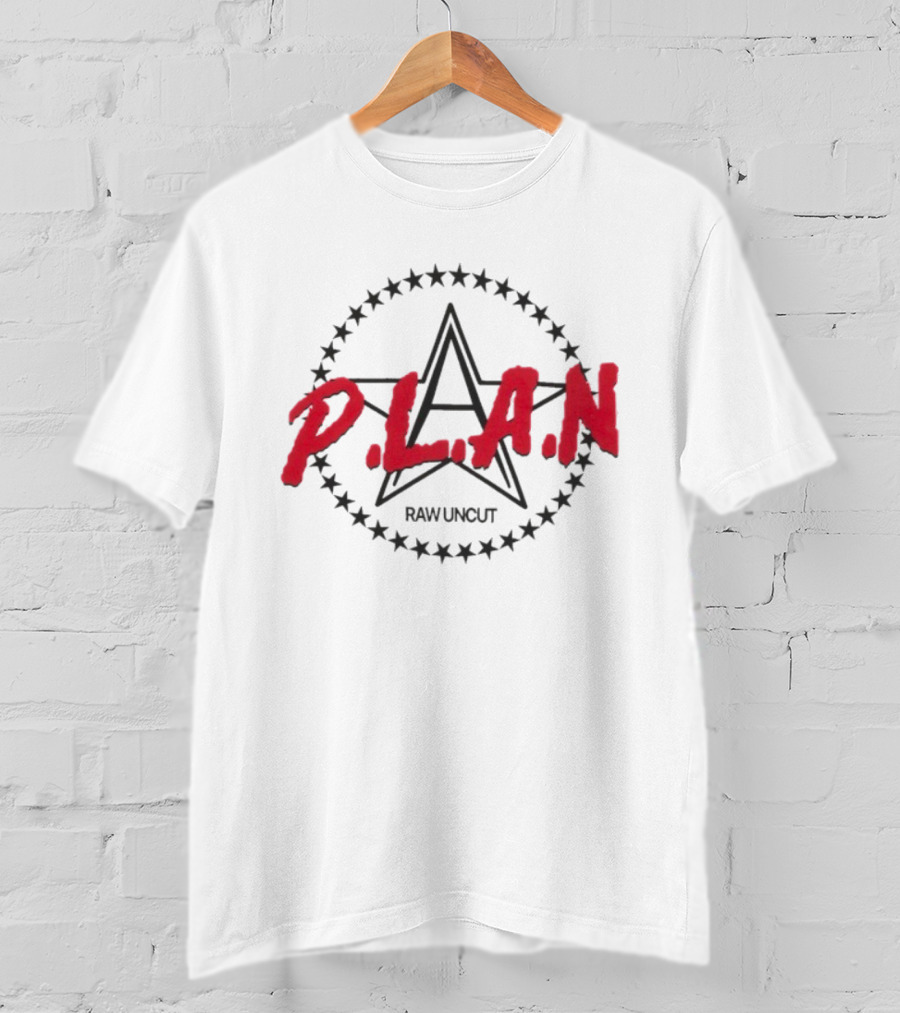 P.L.A.N Raw Uncut Star Emblem T-Shirt