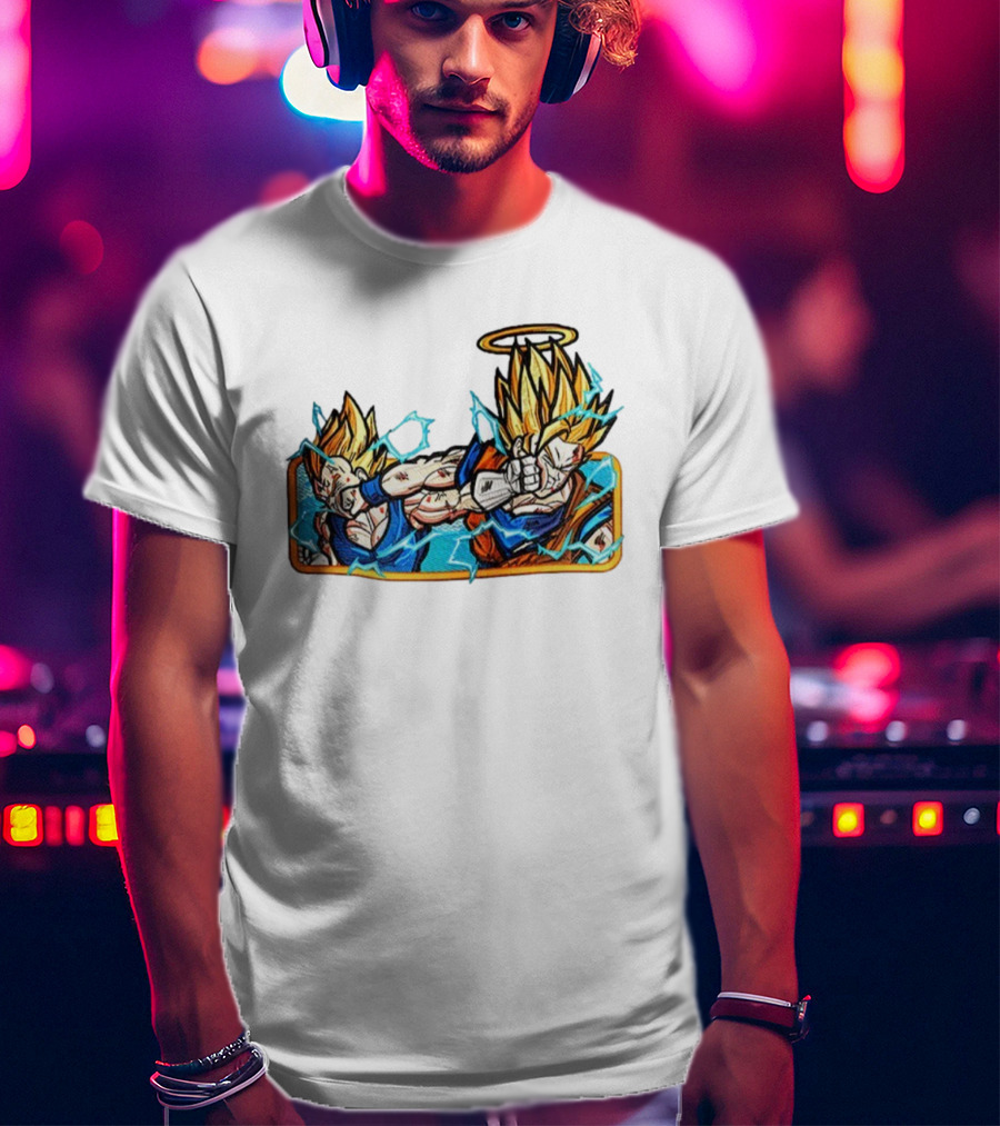 Super Saiyan Son Goku Dragonball Anime Saiyan Pride Lightning Aura Battle T-Shirt