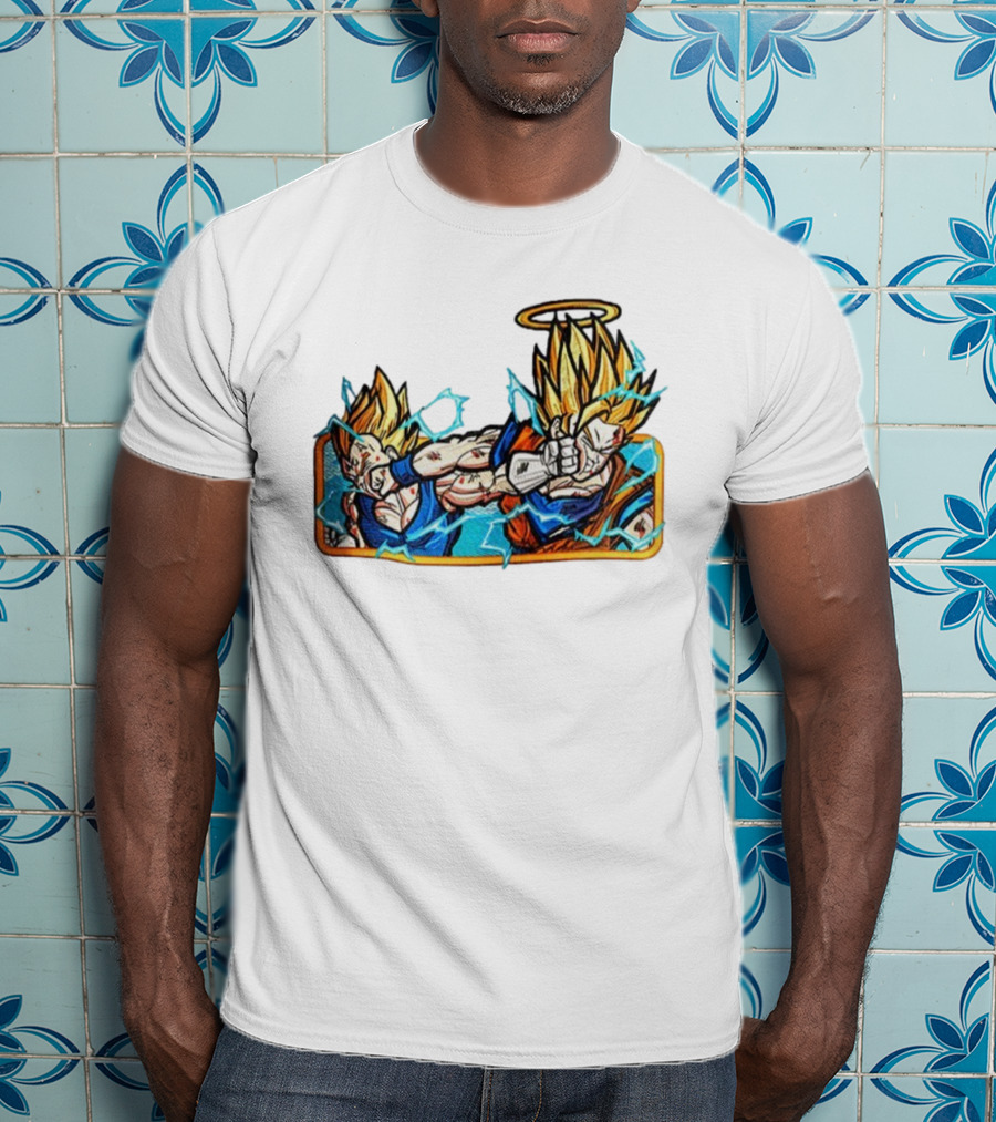 Super Saiyan Son Goku Dragonball Anime Saiyan Pride Lightning Aura Battle T-Shirt