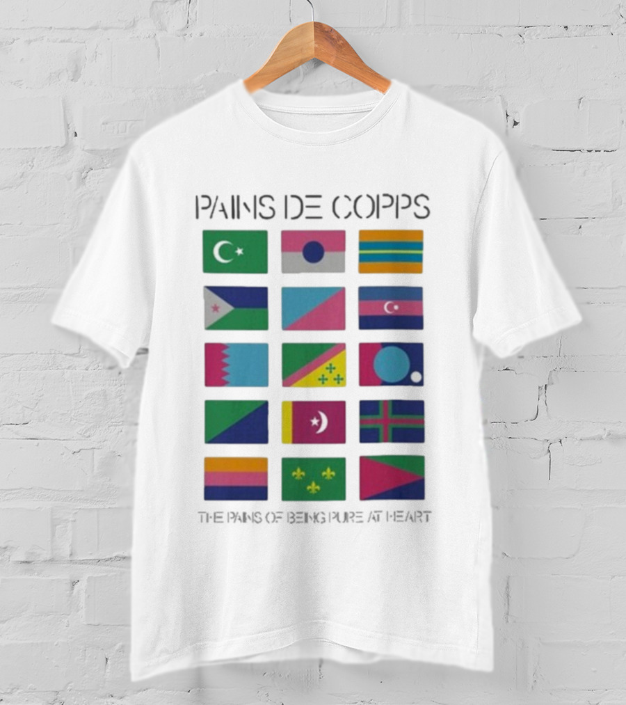 Pains De Corps The Pains Of Being Pure At Heart Flags T-Shirt