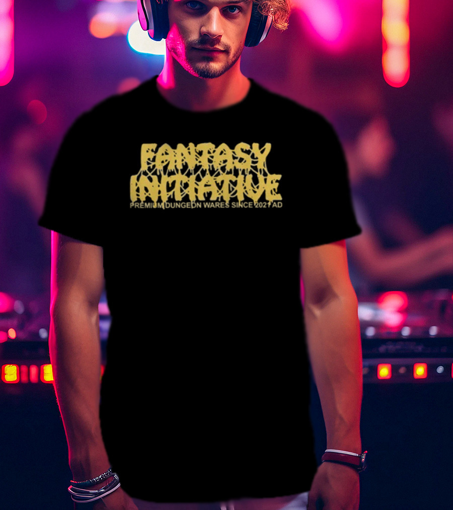 Fantasy Initiative Never Dungeon Three Sided Die 20 T-Shirt