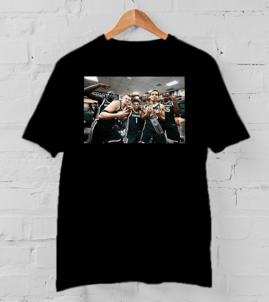 Michigan State Spartans Men's Basketball Championship Celebration T-Shirt