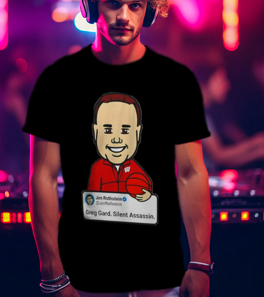 Greg Gard Silent Assassin Jon Rothstein Cartoon Basketball T-Shirt
