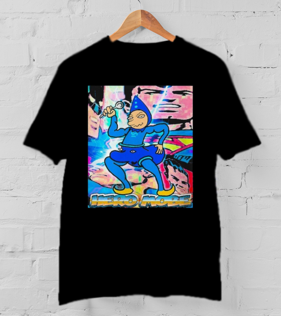 Homestuck SBaHJ Hero Mobe Comic Style Character In Blue Costume T-Shirt