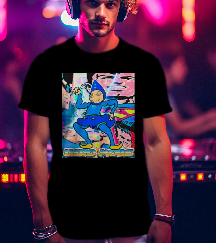 Homestuck SBaHJ Hero Mobe Comic Style Character In Blue Costume T-Shirt