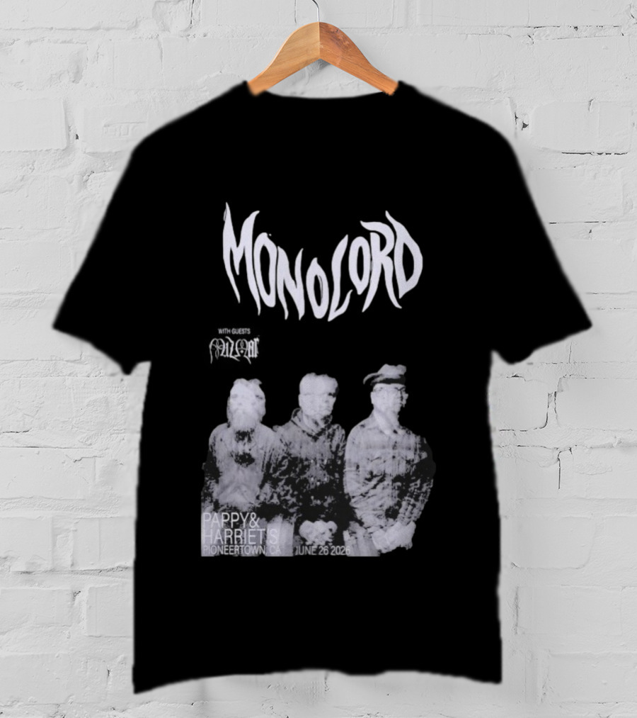 Monolord Pappy & Harriet's Pioneertown CA June 26 2026 Vintage Trio T-Shirt