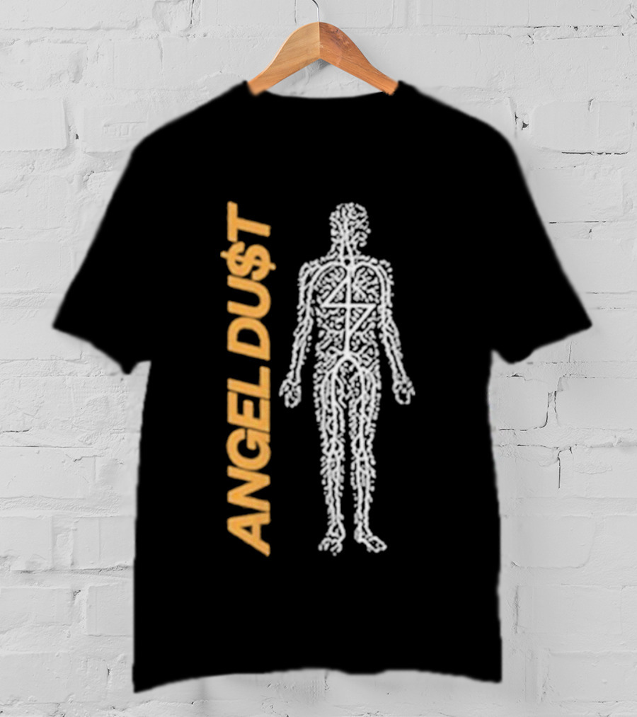 Angel Du$t Money Man Skeleton Outline T-Shirt