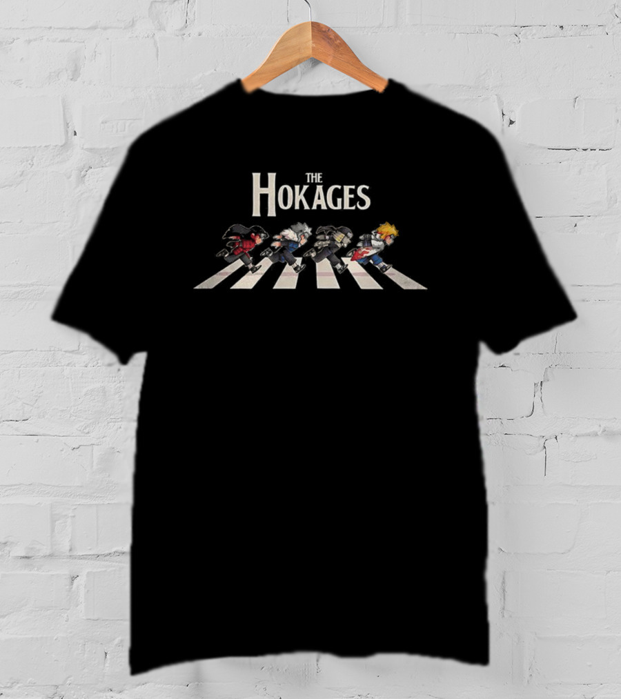 Hokages Naruto Abbey Road Crossover T-Shirt