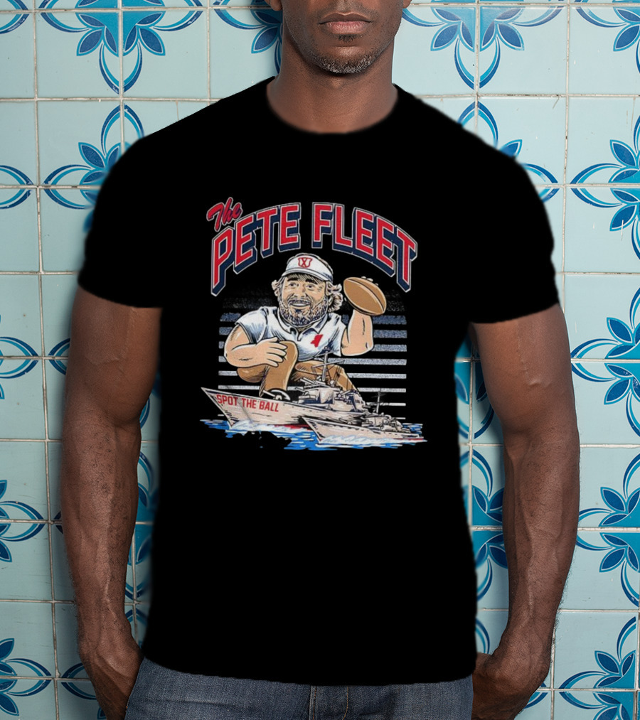 The Pete Fleet Spot The Ball Football Mascot Ship Icon T-Shirt