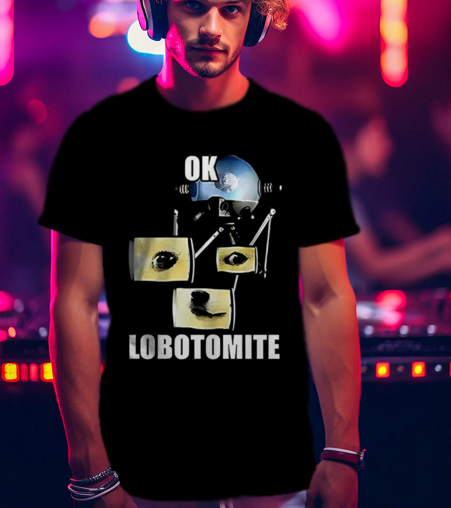 OK Lobotomite Helmet Style Doge Meme Fallout Theme T-Shirt