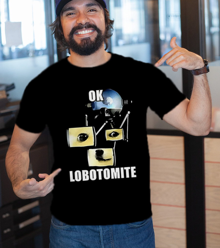 OK Lobotomite Helmet Style Doge Meme Fallout Theme T-Shirt