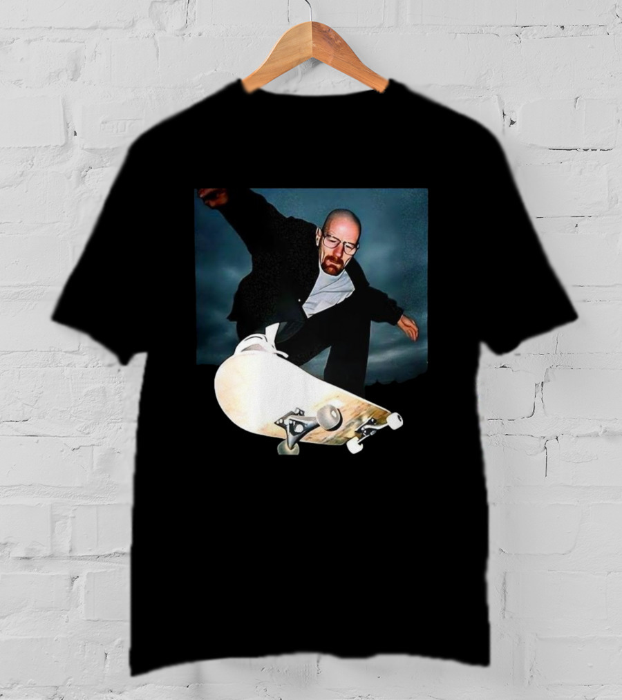 Walter White Skateboarding 90s Movie Meme Retro Nostalgia T-Shirt