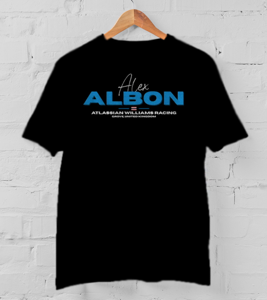 Alex Albon Atlassian Williams Racing Grove Limited Kingdom T-Shirt