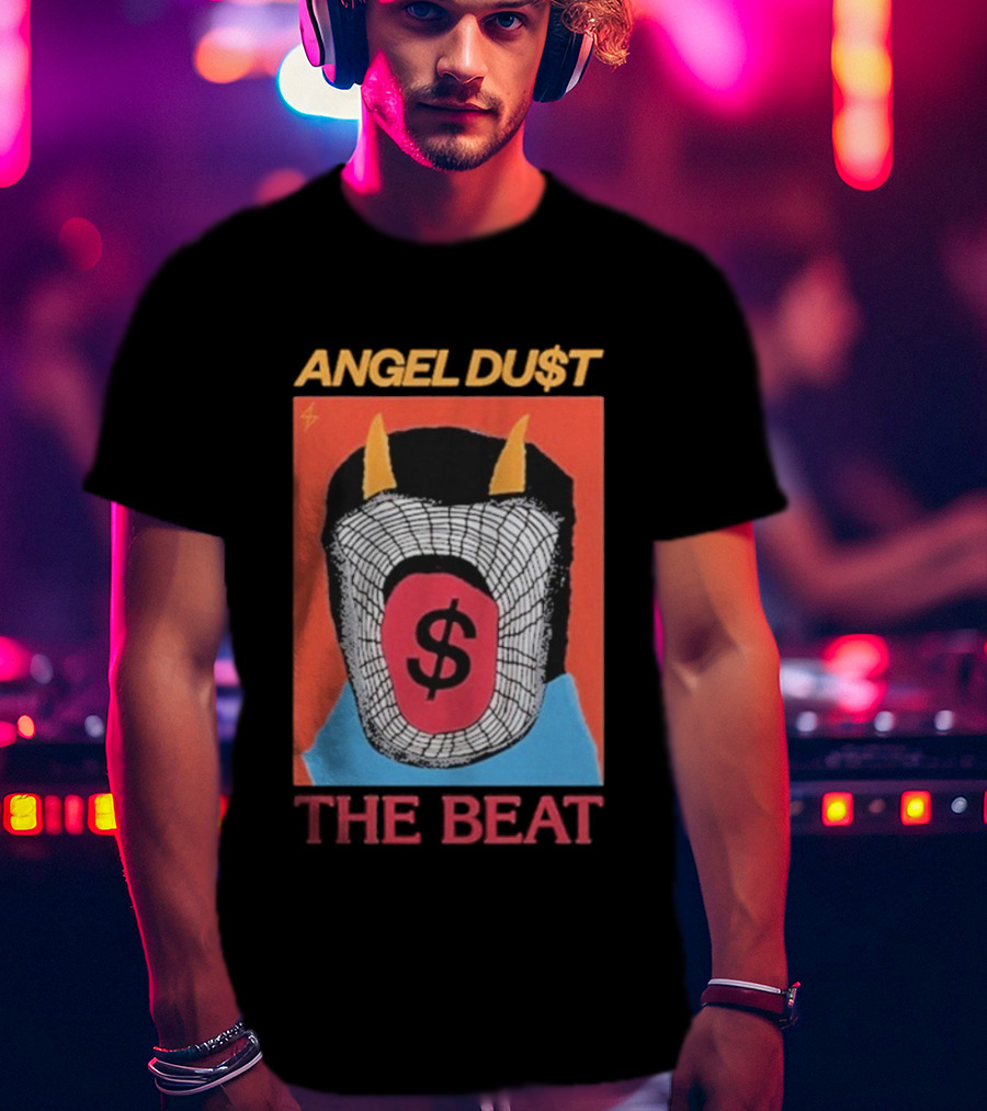 Angel Du$t The Beat Dollar Sign Mask Art T-Shirt