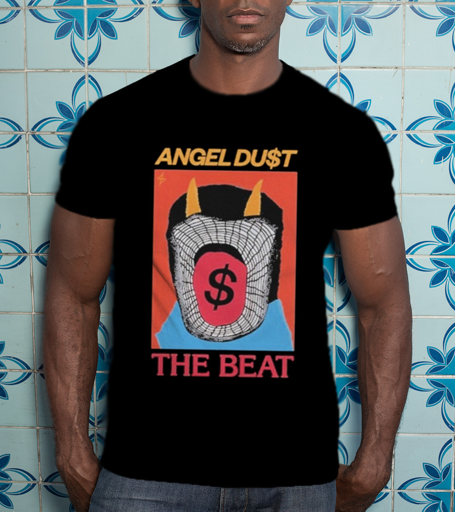 Angel Du$t The Beat Dollar Sign Mask Art T-Shirt