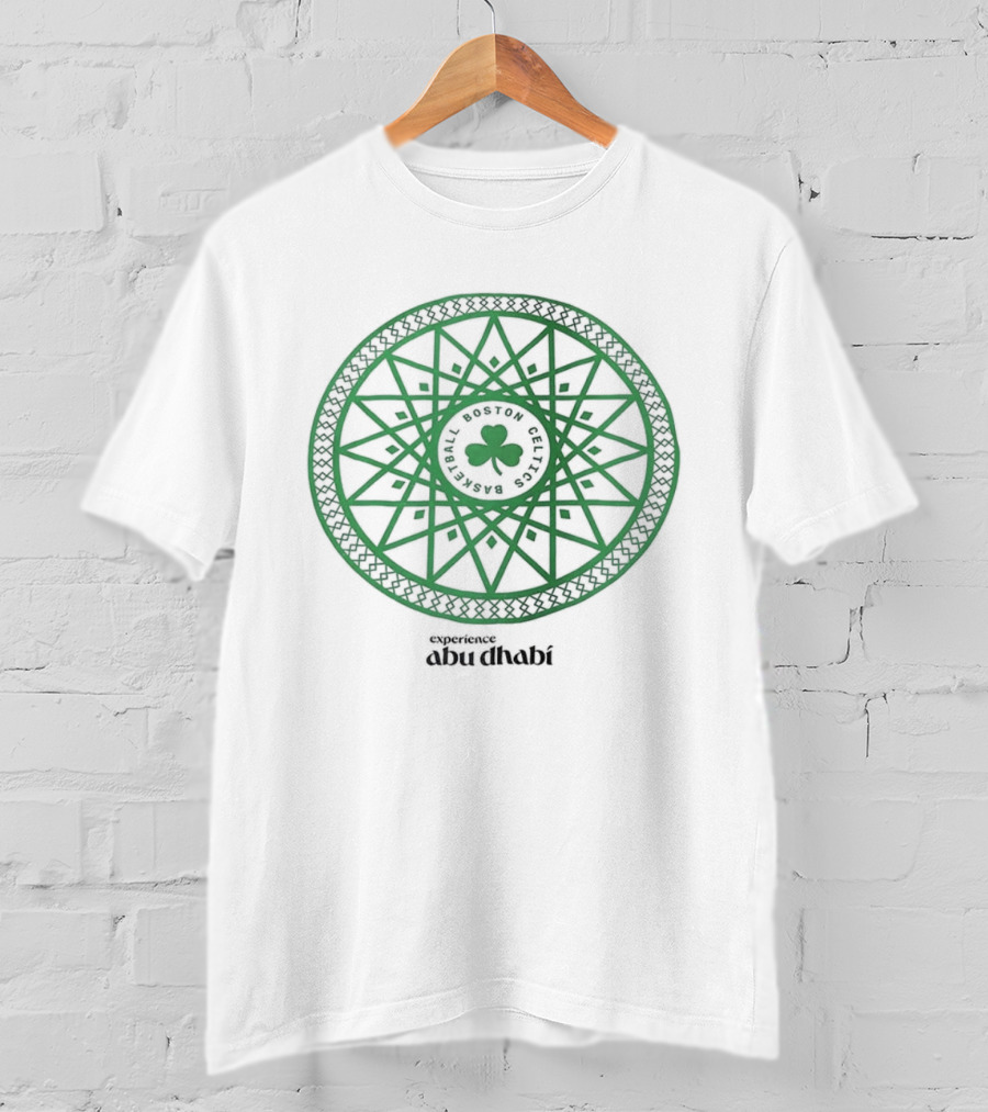 Boston Celtics Shamrock Abu Dhabi Circular Emblem T-Shirt