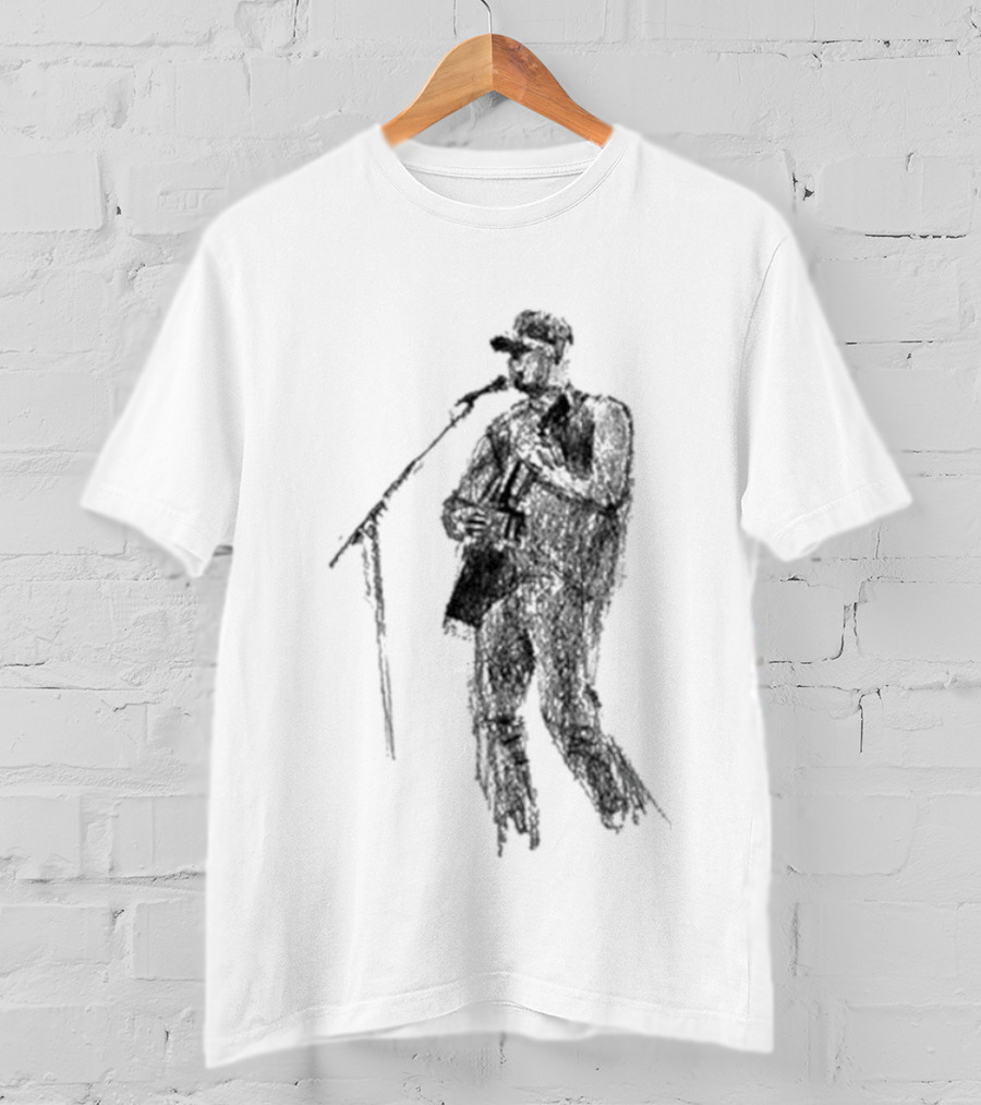 Zach Bryan Microphone Silhouette T-Shirt
