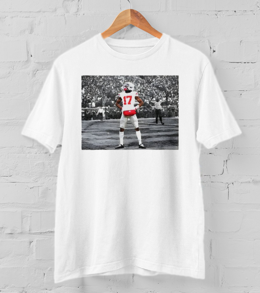 Ohio State Buckeyes Carnell Tate 17 Touchdown Celebration NFL Football 2025 T-Shirt