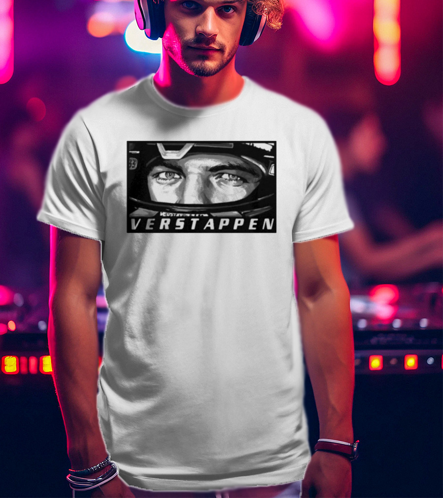 Max Verstappen Helmet Eyes 33 Racing T-Shirt