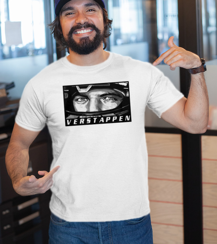 Max Verstappen Helmet Eyes 33 Racing T-Shirt