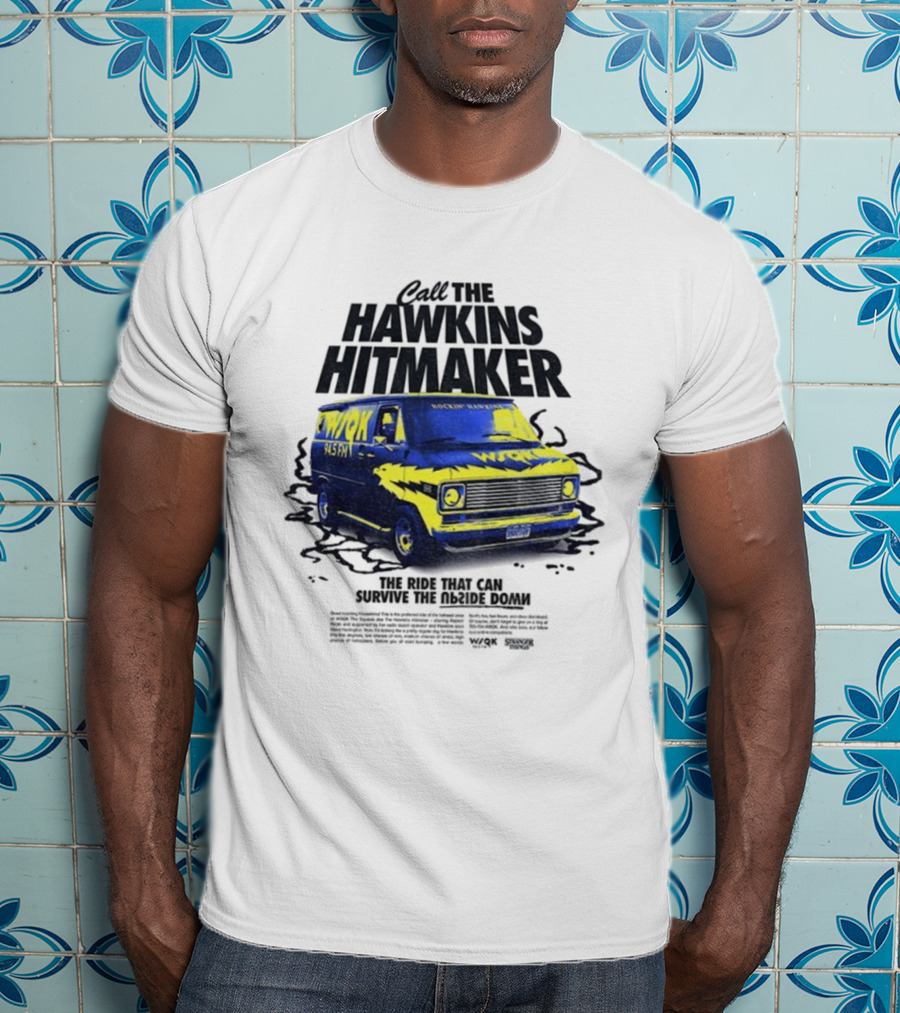 WSQK 94.5 FM The Hawkins Hitmaker Stranger Things Van T-Shirt