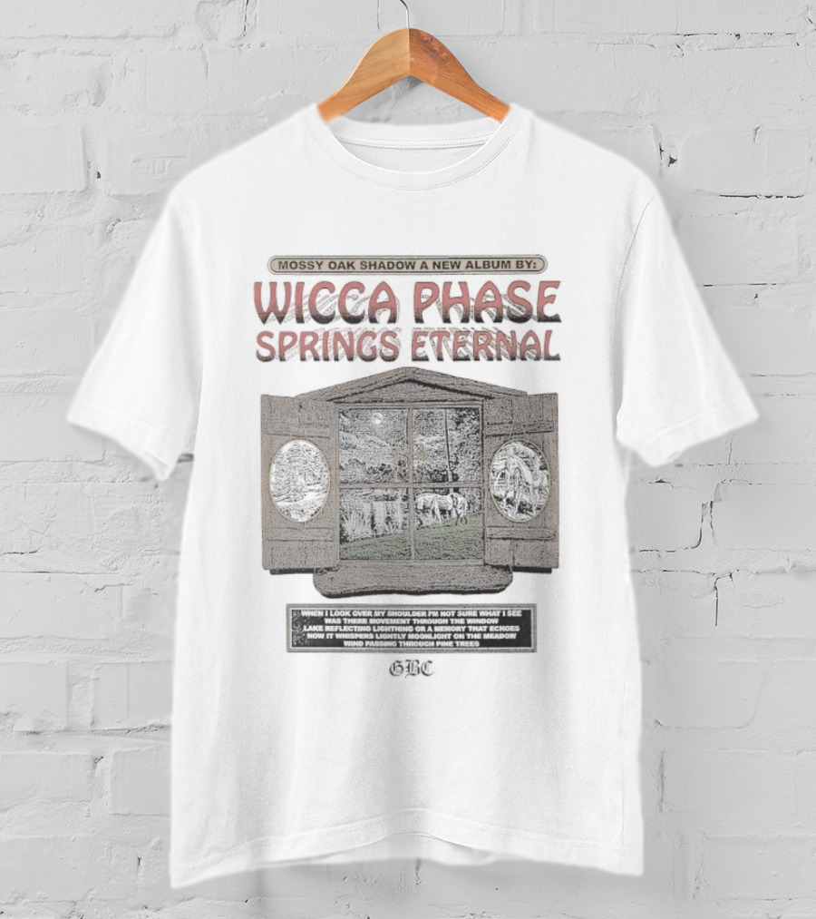Wicca Phase Springs Eternal Mossy Oak Shadow Mystic Window New Album T-Shirt