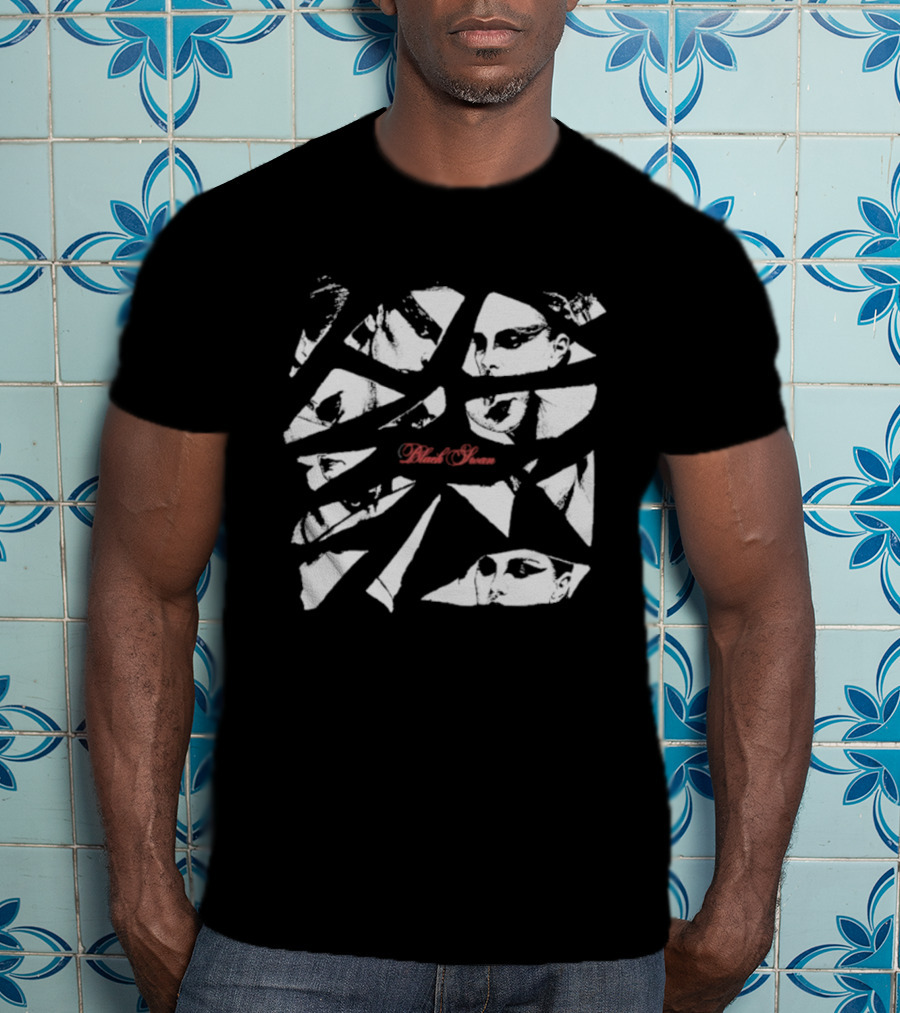 Black Swan Shattered Faces Fragments T-Shirt