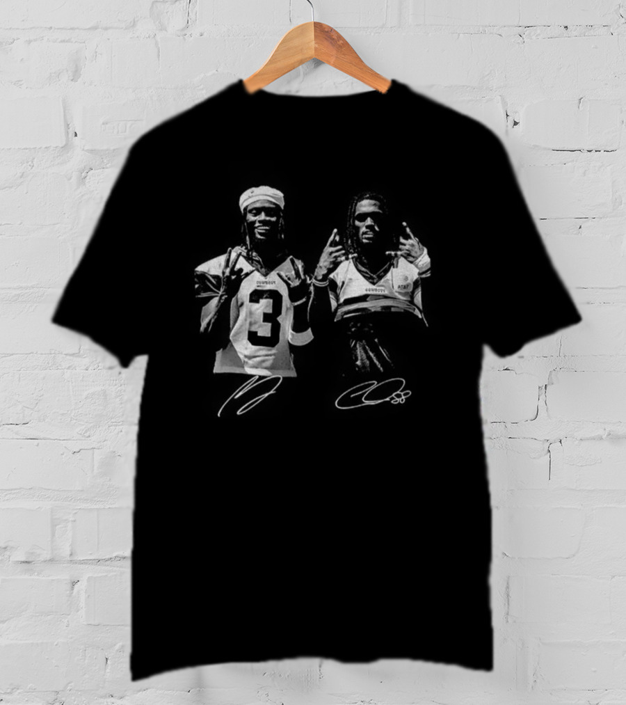 George Pickens And Ceedee Lamb Dallas Football American Signature Graphic T-Shirt