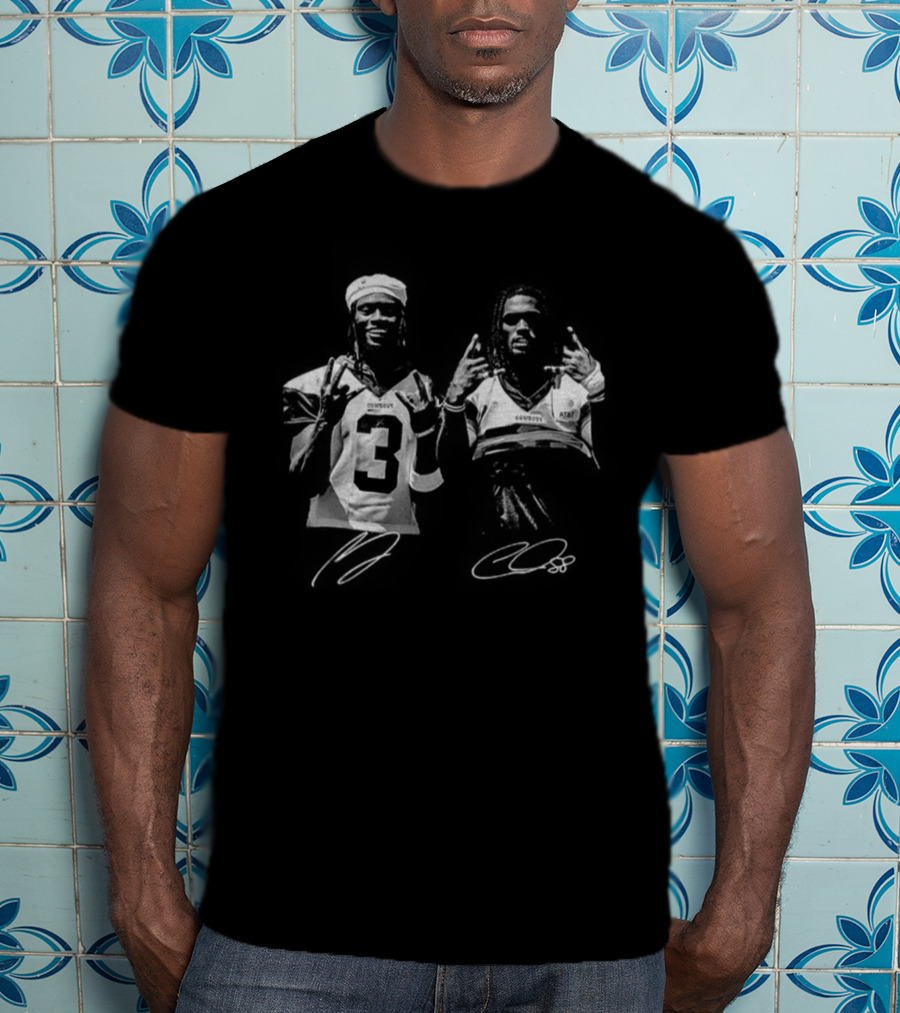 George Pickens And Ceedee Lamb Dallas Football American Signature Graphic T-Shirt