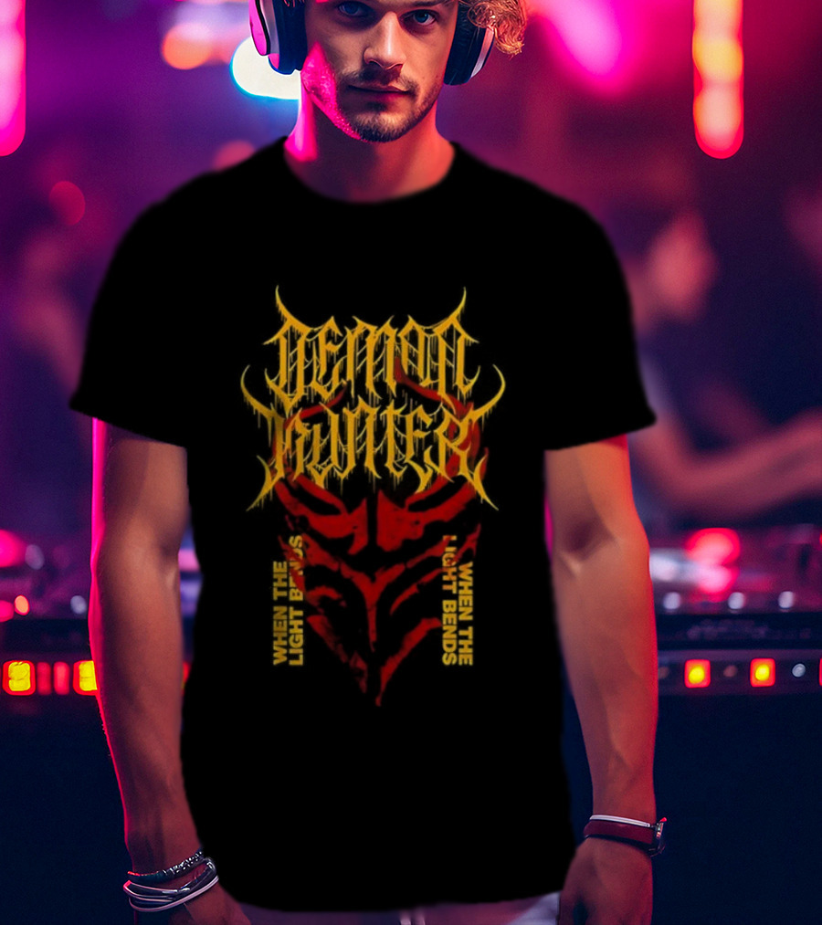 Demon Hunter Fiery Mask When The Light Bends T-Shirt