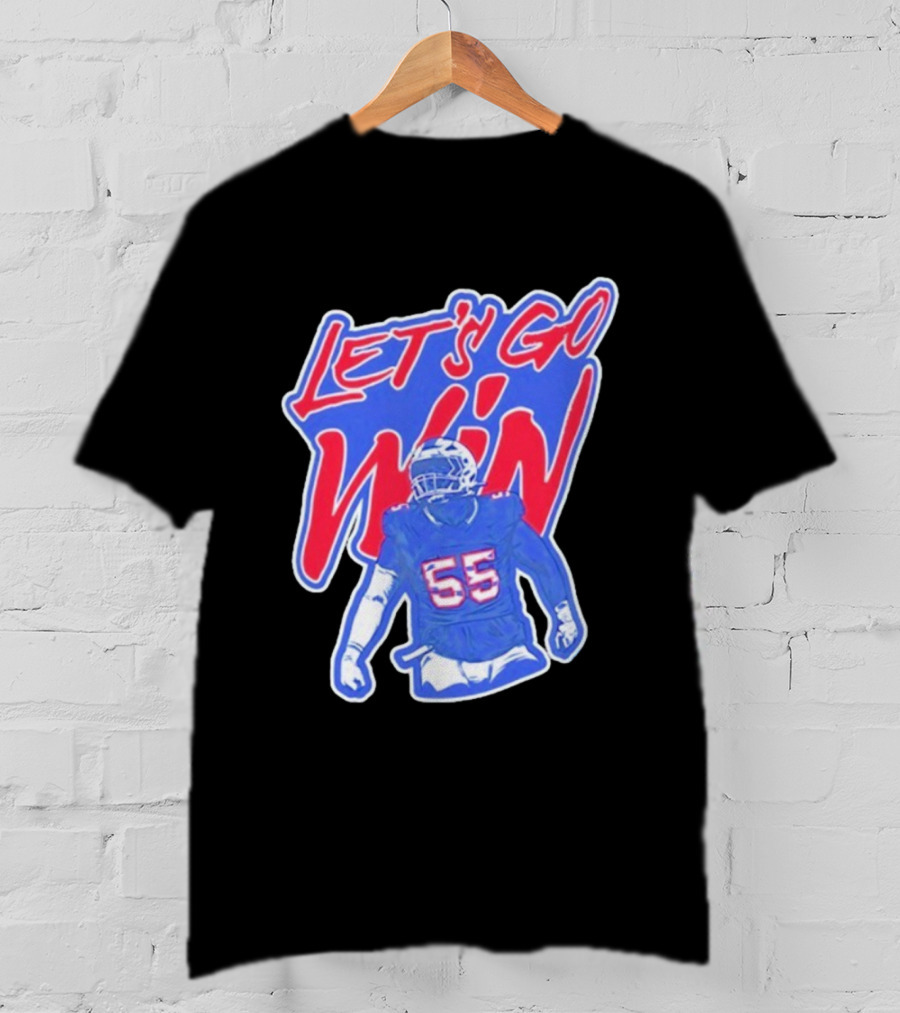Let's Go Win Buffalo Bills Michael Hoecht 55 T-Shirt