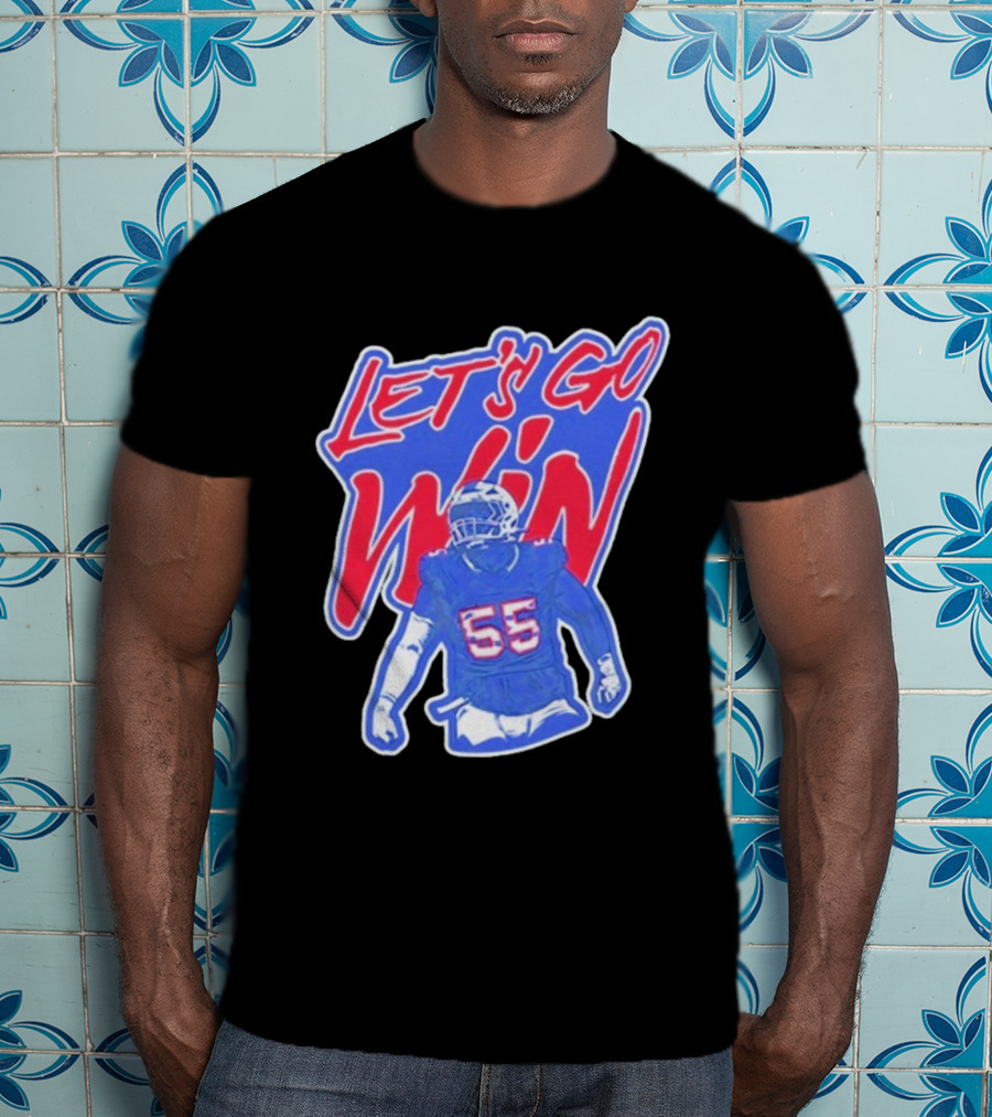 Let's Go Win Buffalo Bills Michael Hoecht 55 T-Shirt