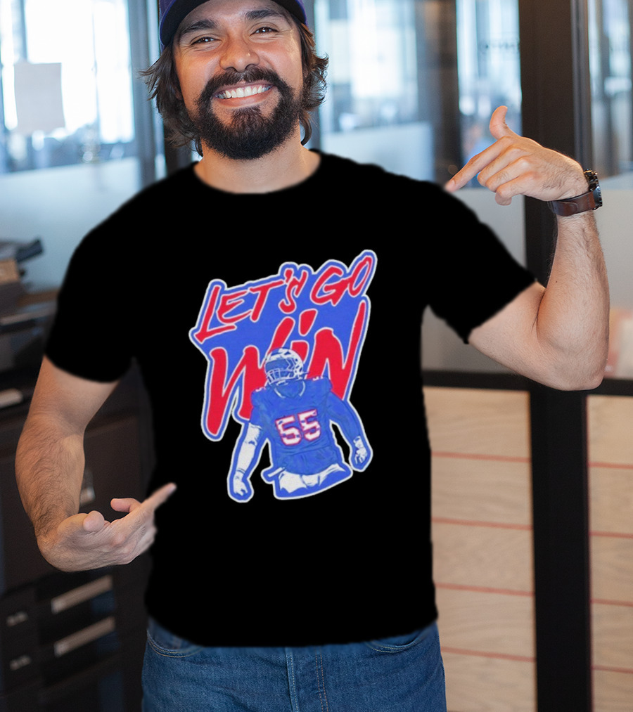 Let's Go Win Buffalo Bills Michael Hoecht 55 T-Shirt