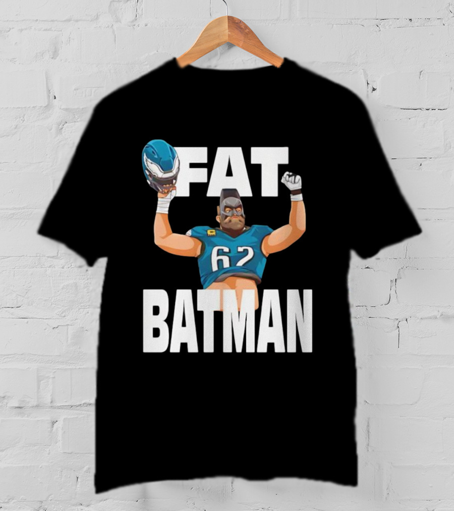 Philadelphia Eagles 62 Fat Batman Football Parody T-Shirt
