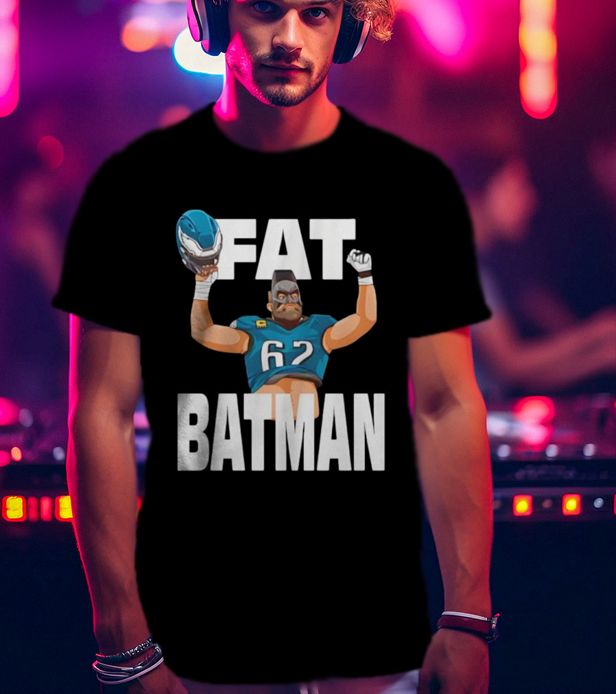 Philadelphia Eagles 62 Fat Batman Football Parody T-Shirt