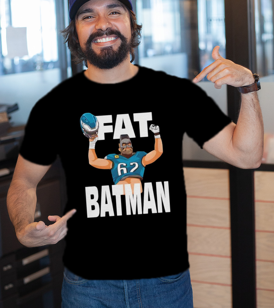 Philadelphia Eagles 62 Fat Batman Football Parody T-Shirt
